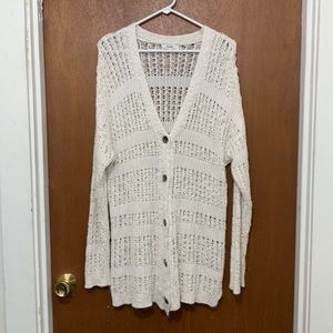 Mudd Cream Button-Up Cardigan